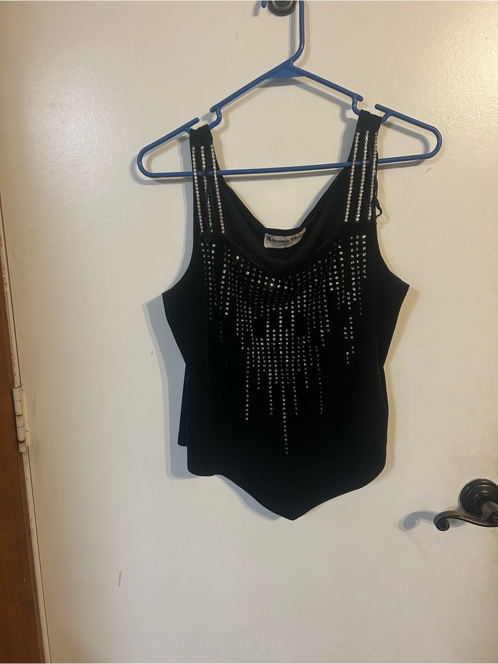 Vintage 80’s rhinestone top